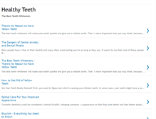 Tablet Screenshot of dentalcareblog.blogspot.com