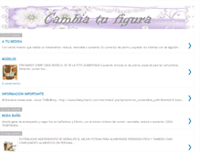Tablet Screenshot of cambiatufigura.blogspot.com