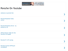 Tablet Screenshot of porsche-on-youtube.blogspot.com