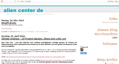 Desktop Screenshot of aliencenter.blogspot.com