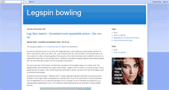 Desktop Screenshot of legspinbowling.blogspot.com