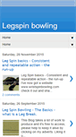 Mobile Screenshot of legspinbowling.blogspot.com