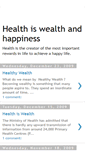 Mobile Screenshot of healthiswealthandhappiness.blogspot.com