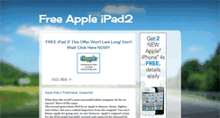 Desktop Screenshot of free-apple-ipad2.blogspot.com