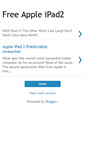 Mobile Screenshot of free-apple-ipad2.blogspot.com