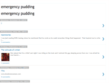 Tablet Screenshot of emergencypudding.blogspot.com
