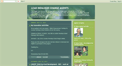 Desktop Screenshot of leadindia2020changeagents.blogspot.com