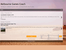 Tablet Screenshot of melbournegamescoach.blogspot.com