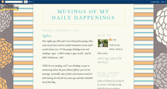 Desktop Screenshot of musingsofmydailyhappenings.blogspot.com