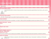 Tablet Screenshot of gritosdevida.blogspot.com