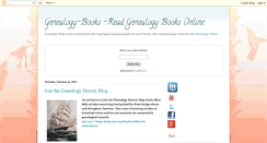 Desktop Screenshot of genealogy-books.blogspot.com