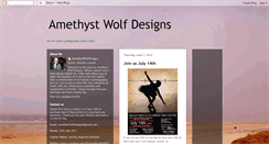 Desktop Screenshot of amethystwolfdesigns.blogspot.com