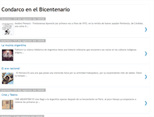 Tablet Screenshot of condarcobicentenario.blogspot.com