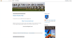 Desktop Screenshot of clubdetiroconarcoorion.blogspot.com