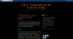 Desktop Screenshot of evilthoughtsofanicegirl.blogspot.com