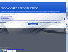 Tablet Screenshot of buscadoresespecializados.blogspot.com
