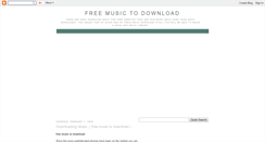 Desktop Screenshot of free--music-to--download.blogspot.com