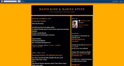 Desktop Screenshot of haiyskidsstuff.blogspot.com