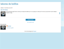 Tablet Screenshot of laboresdebolillos.blogspot.com