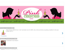 Tablet Screenshot of pinkchristmas.blogspot.com