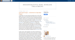 Desktop Screenshot of degenerativediscdiseasetreatment.blogspot.com