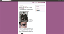 Desktop Screenshot of missmarisol.blogspot.com