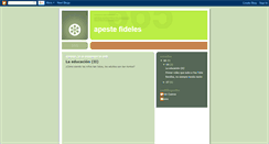 Desktop Screenshot of apestefideles.blogspot.com