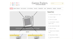 Desktop Screenshot of newgamestrailers.blogspot.com