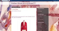 Desktop Screenshot of kindofaclotheswhore.blogspot.com