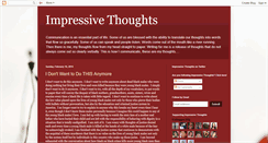 Desktop Screenshot of naturallyimpressivethoughts.blogspot.com