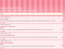 Tablet Screenshot of gastricsleevefoodie.blogspot.com