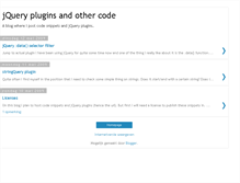 Tablet Screenshot of jqueryplugins.blogspot.com