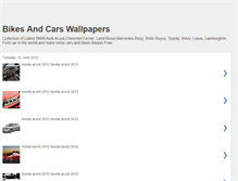 Tablet Screenshot of bikescarsblog.blogspot.com