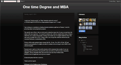 Desktop Screenshot of degreeandmba.blogspot.com