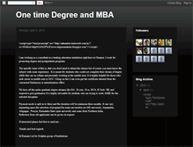 Tablet Screenshot of degreeandmba.blogspot.com