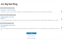 Tablet Screenshot of bloggingbyjo.blogspot.com