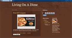 Desktop Screenshot of livingonadime.blogspot.com