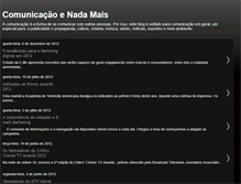 Tablet Screenshot of comunicacaoenadamais.blogspot.com