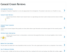 Tablet Screenshot of caracol-cream-reviews.blogspot.com