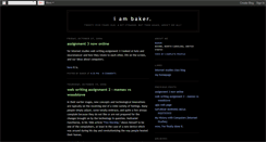 Desktop Screenshot of iambaker.blogspot.com