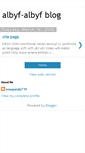 Mobile Screenshot of albyf-albyf.blogspot.com