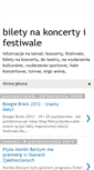 Mobile Screenshot of biletykoncertyfestiwale.blogspot.com