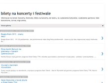 Tablet Screenshot of biletykoncertyfestiwale.blogspot.com