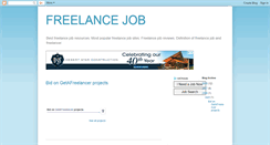 Desktop Screenshot of freelance-job.blogspot.com
