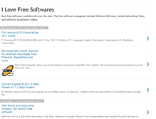 Tablet Screenshot of ilovefreesoftwares.blogspot.com