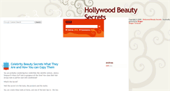 Desktop Screenshot of hollywood-beauty-secrets.blogspot.com