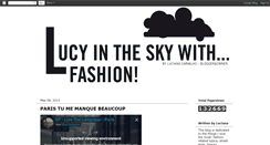 Desktop Screenshot of lucyintheskywithfashionblog.blogspot.com