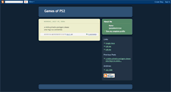 Desktop Screenshot of gamesofps2.blogspot.com