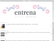 Tablet Screenshot of entrena-activewoman.blogspot.com