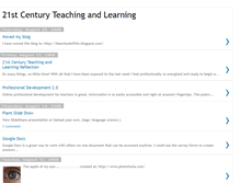 Tablet Screenshot of 21stcenturyteachingandlearning-alan.blogspot.com